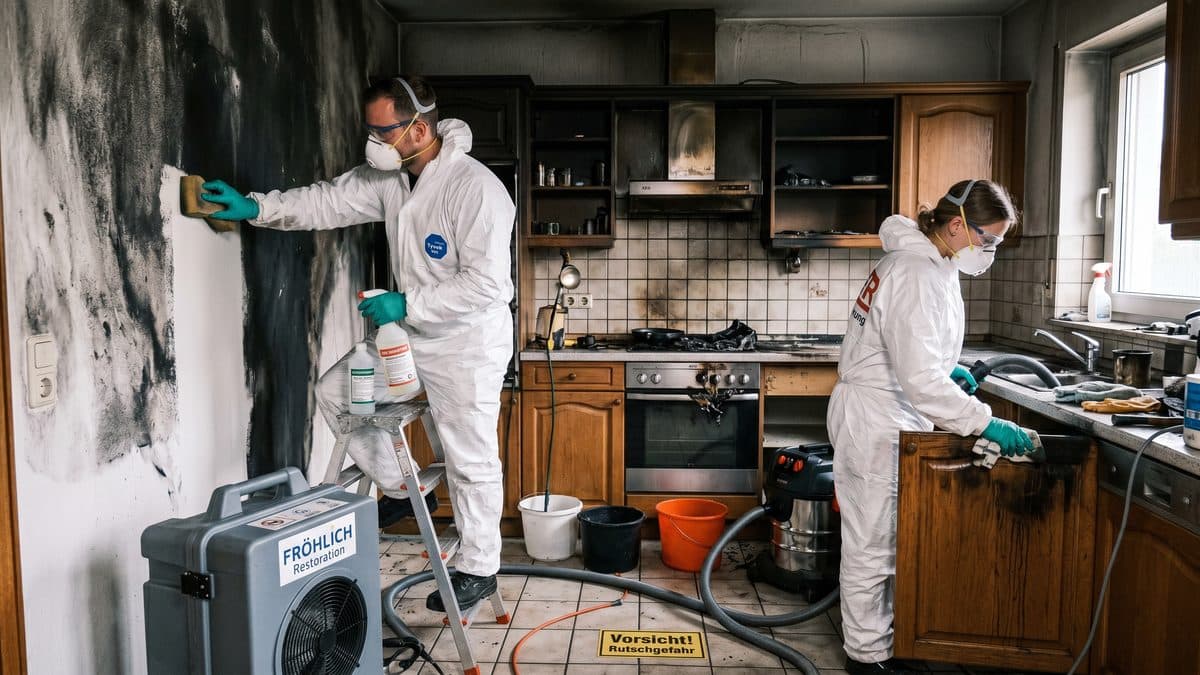 Brandschaden-Sanierung: So läuft es ab